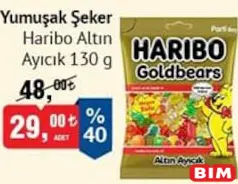 HARİBO ALTIN AYICIK YUMUŞAK ŞEKER 130 G